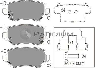 Ashuki P1-1012 - Bremžu uzliku kompl., Disku bremzes ps1.lv