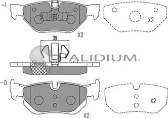 Ashuki P1-1088 - Bremžu uzliku kompl., Disku bremzes ps1.lv