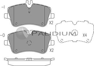 Ashuki P1-1039 - Bremžu uzliku kompl., Disku bremzes ps1.lv