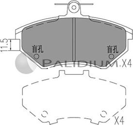 Ashuki P1-1035 - Bremžu uzliku kompl., Disku bremzes ps1.lv