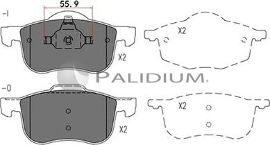 Ashuki P1-1033 - Bremžu uzliku kompl., Disku bremzes ps1.lv