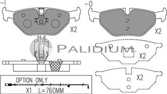 Ashuki P1-1037 - Bremžu uzliku kompl., Disku bremzes ps1.lv