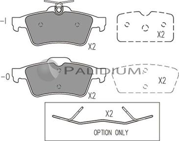 Ashuki P1-1021 - Bremžu uzliku kompl., Disku bremzes ps1.lv