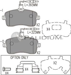 Ashuki P1-1079 - Bremžu uzliku kompl., Disku bremzes ps1.lv