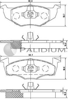 Ashuki P1-1077 - Bremžu uzliku kompl., Disku bremzes ps1.lv