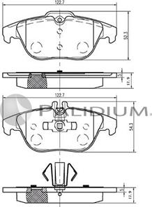 Ashuki P1-1144 - Bremžu uzliku kompl., Disku bremzes ps1.lv