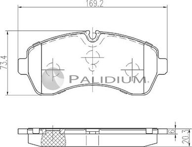 Ashuki P1-1146 - Bremžu uzliku kompl., Disku bremzes ps1.lv