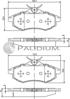 Ashuki P1-1151 - Bremžu uzliku kompl., Disku bremzes ps1.lv