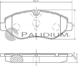 Ashuki P1-1152 - Bremžu uzliku kompl., Disku bremzes ps1.lv