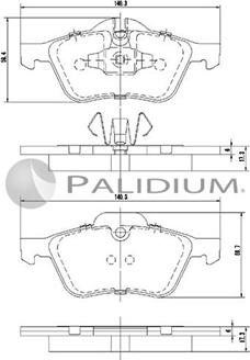 Ashuki P1-1164 - Bremžu uzliku kompl., Disku bremzes ps1.lv