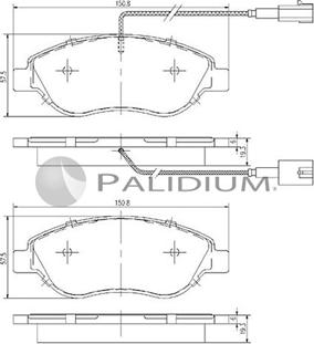 Ashuki P1-1163 - Bremžu uzliku kompl., Disku bremzes ps1.lv