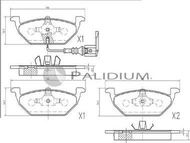 Ashuki P1-1105 - Bremžu uzliku kompl., Disku bremzes ps1.lv