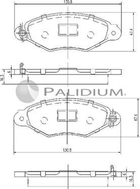 Ashuki P1-1108 - Bremžu uzliku kompl., Disku bremzes ps1.lv