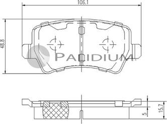 Ashuki P1-1113 - Bremžu uzliku kompl., Disku bremzes ps1.lv