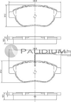 Ashuki P1-1130 - Bremžu uzliku kompl., Disku bremzes ps1.lv