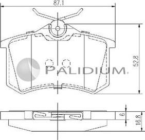 Ashuki P1-1121 - Bremžu uzliku kompl., Disku bremzes ps1.lv