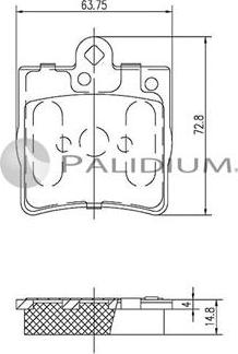 Ashuki P1-1123 - Bremžu uzliku kompl., Disku bremzes ps1.lv