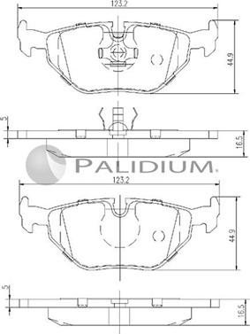 Ashuki P1-1297 - Bremžu uzliku kompl., Disku bremzes ps1.lv