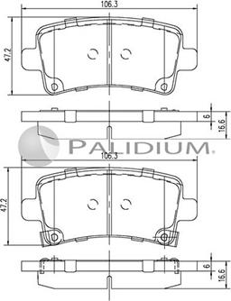 Ashuki P1-1245 - Bremžu uzliku kompl., Disku bremzes ps1.lv