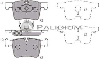 Ashuki P1-1255 - Bremžu uzliku kompl., Disku bremzes ps1.lv