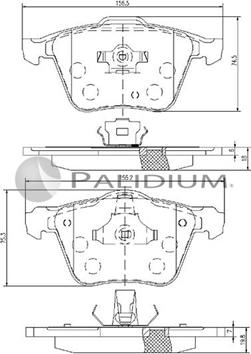 Ashuki P1-1236 - Bremžu uzliku kompl., Disku bremzes ps1.lv