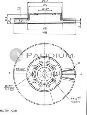 Ashuki P330-040 - Bremžu diski ps1.lv