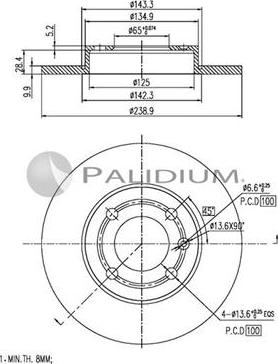 Ashuki P330-066 - Bremžu diski ps1.lv