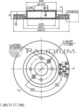 Ashuki P330-009 - Bremžu diski ps1.lv