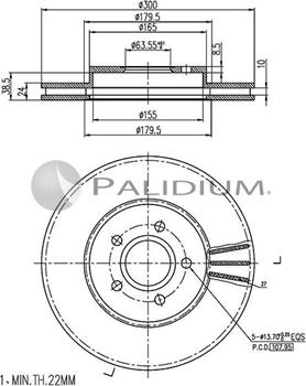 Ashuki P330-014 - Bremžu diski ps1.lv