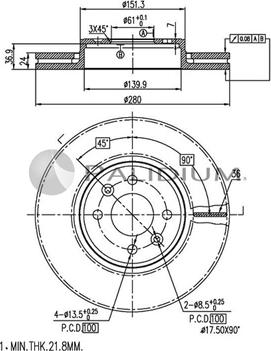 Ashuki P330-039 - Bremžu diski ps1.lv