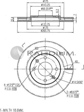 Ashuki P330-030 - Bremžu diski ps1.lv