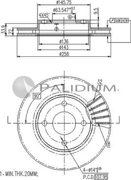 Ashuki P330-021 - Bremžu diski ps1.lv