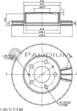 Ashuki P330-023 - Bremžu diski ps1.lv