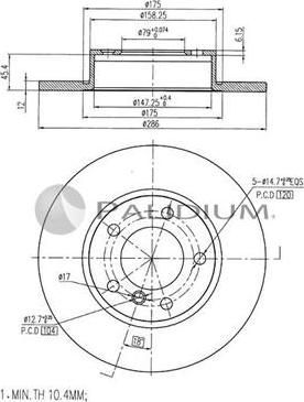 Ashuki P330-074 - Bremžu diski ps1.lv