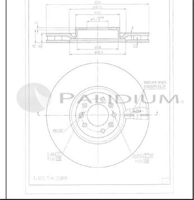 Ashuki P330-163 - Bremžu diski ps1.lv