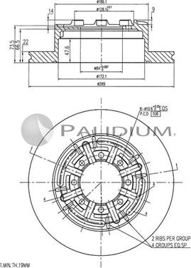 Ashuki P330-128 - Bremžu diski ps1.lv