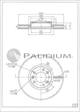 Ashuki P330-249 - Bremžu diski ps1.lv