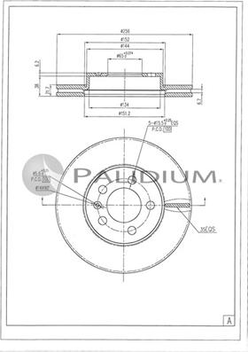 Ashuki P330-250 - Bremžu diski ps1.lv