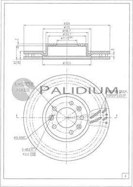 Ashuki P330-262 - Bremžu diski ps1.lv