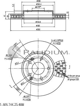 Ashuki P330-236 - Bremžu diski ps1.lv