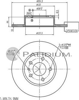 Ashuki P331-059 - Bremžu diski ps1.lv