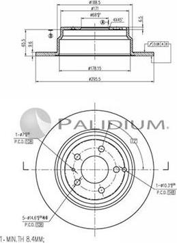 Ashuki P331-052 - Bremžu diski ps1.lv