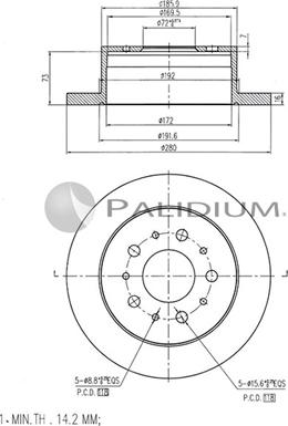 Ashuki P331-009 - Bremžu diski ps1.lv