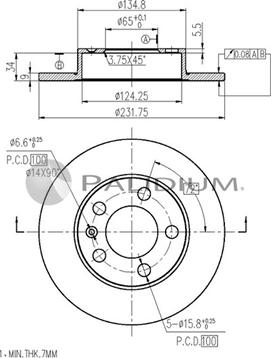 Ashuki P331-003 - Bremžu diski ps1.lv