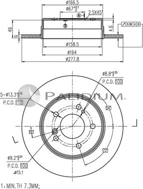 Ashuki P331-037 - Bremžu diski ps1.lv