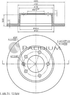 Ashuki P331-020 - Bremžu diski ps1.lv