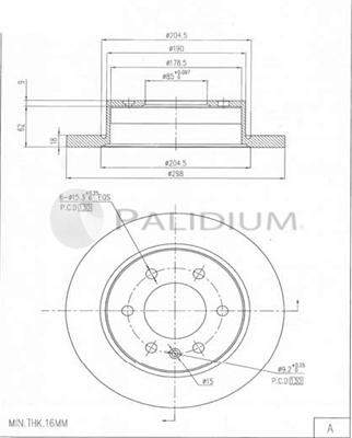 Ashuki P331-150 - Bremžu diski ps1.lv