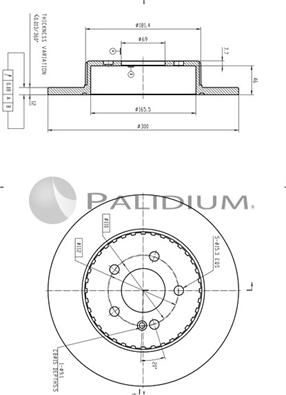 Ashuki P331-118 - Bremžu diski ps1.lv