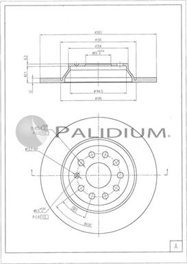 Ashuki P331-135 - Bremžu diski ps1.lv