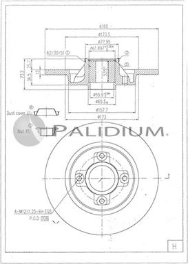 Ashuki P331-121 - Bremžu diski ps1.lv